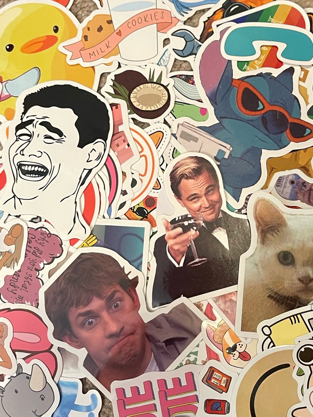 Assorted graphic vinyl stickers 100+